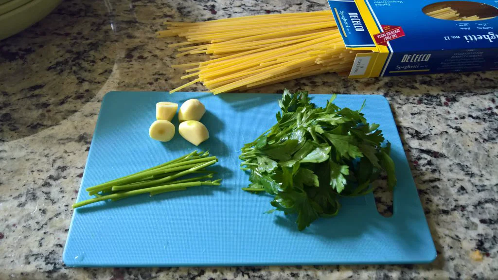 Spaghetti aglio olio ingredienti